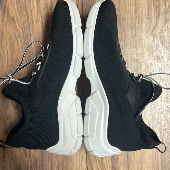 **Sold** Authentic Woman’s Prada black lace up knit sneakers. Size 38.5 EU. - Picture 5 of 9